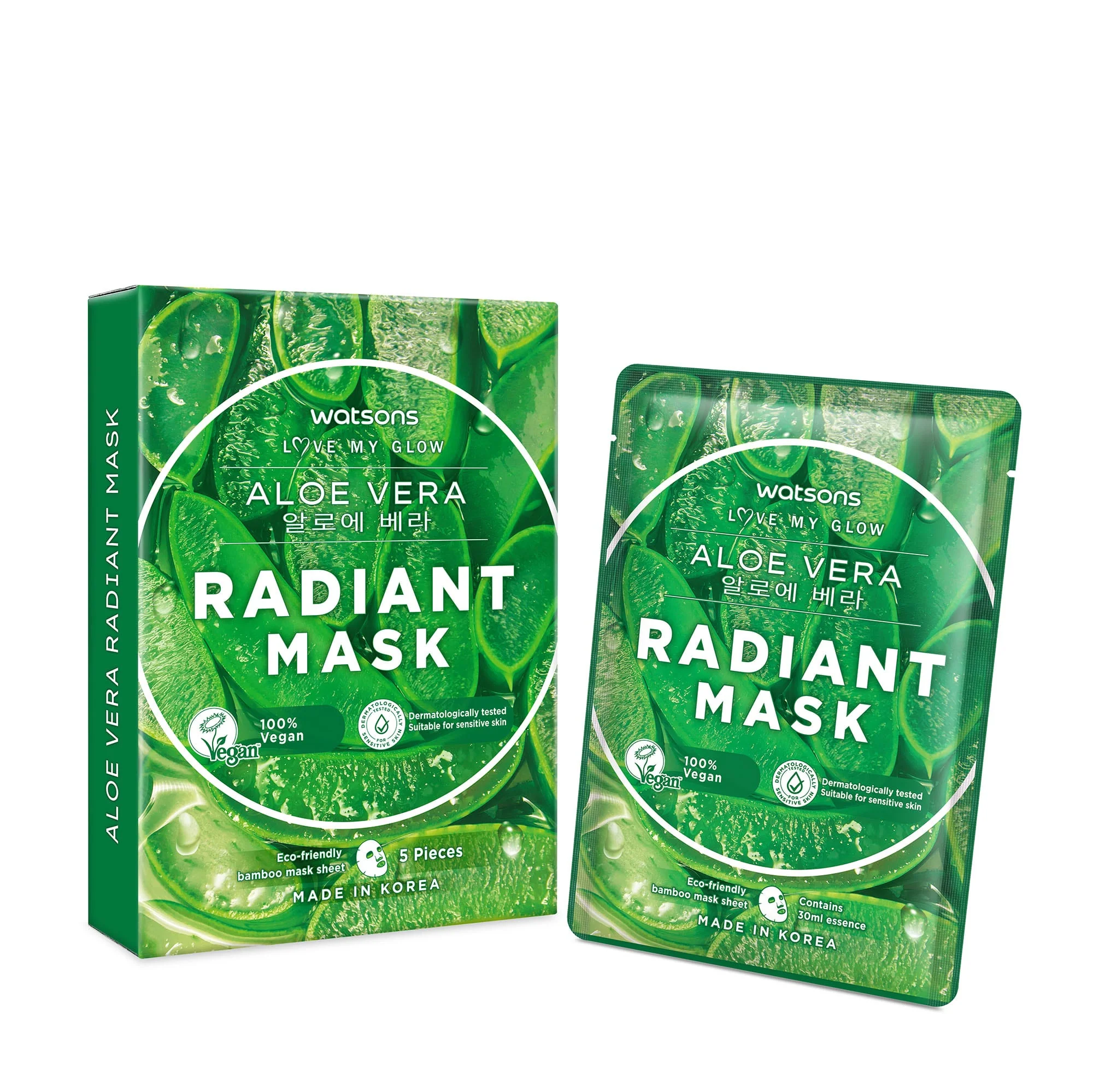 Aloe Vera Radiant Mask 5pcs