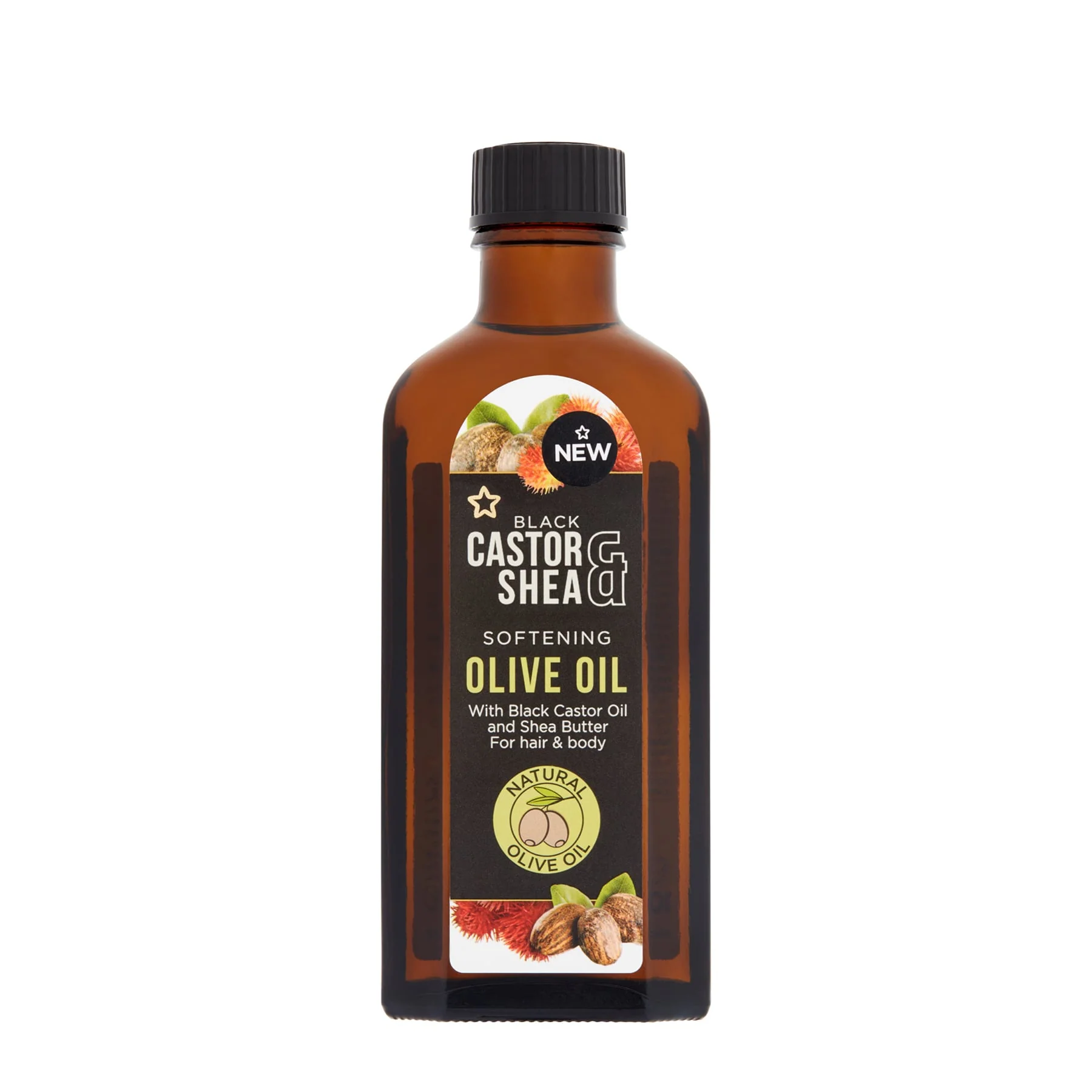 Black Castor & Shea Softening Olive Oil 100ml