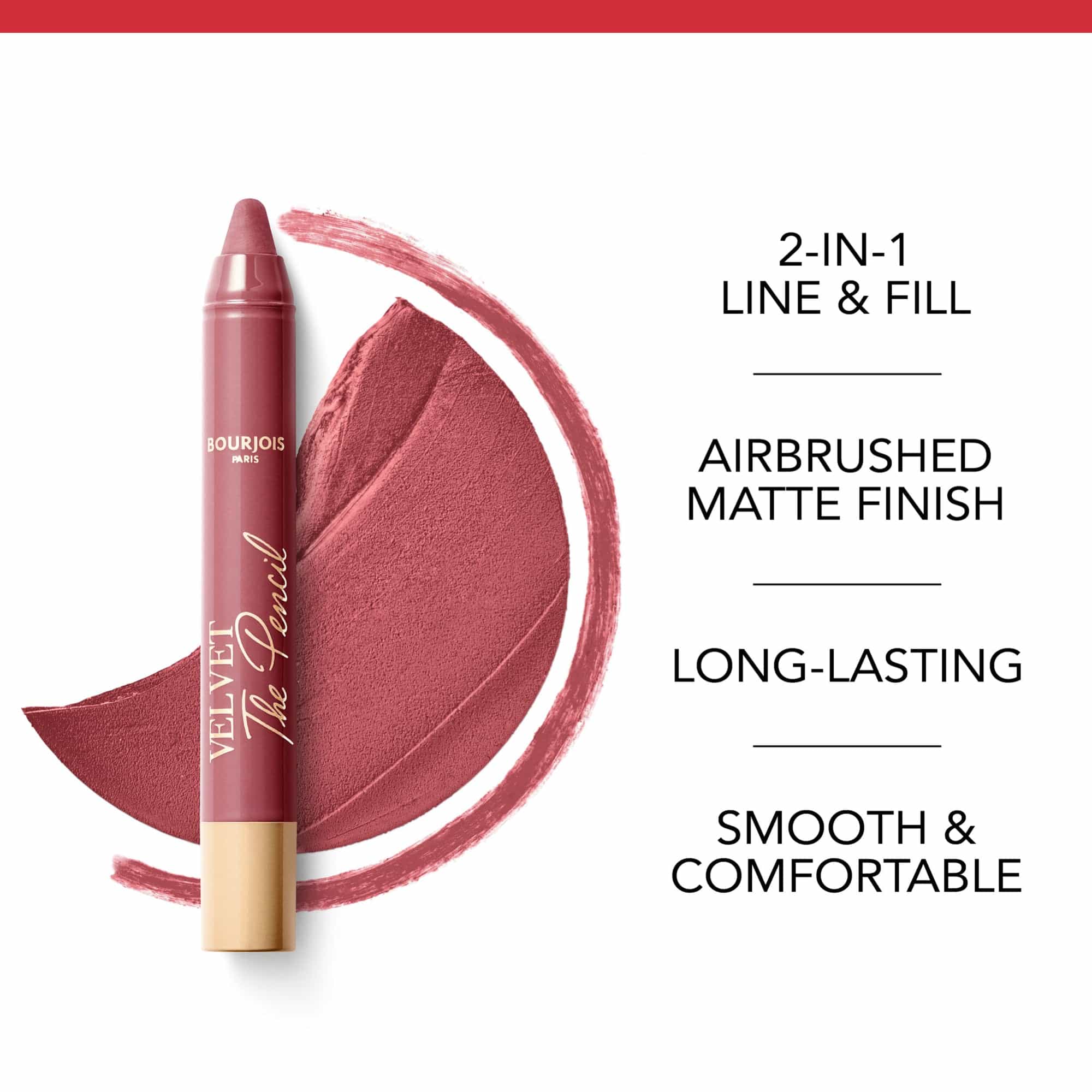 Bourjois Velvet The Pencil Matte Finish Lipliner 1.8g - Image 3