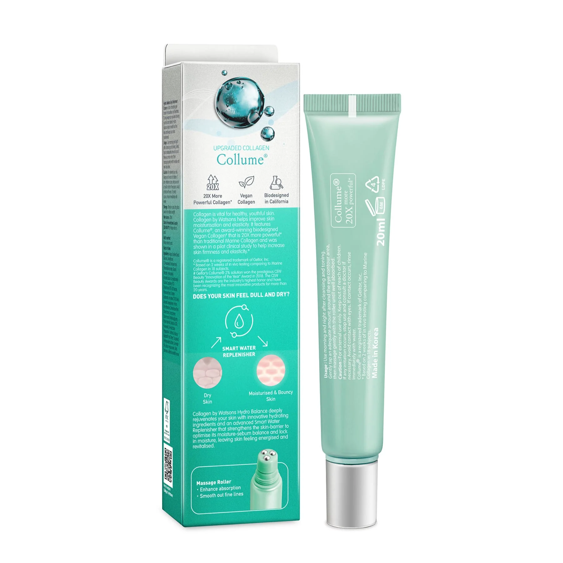 Collagen by Watsons Hydro Balance Eye Treatment Cream 20ml - Image 3