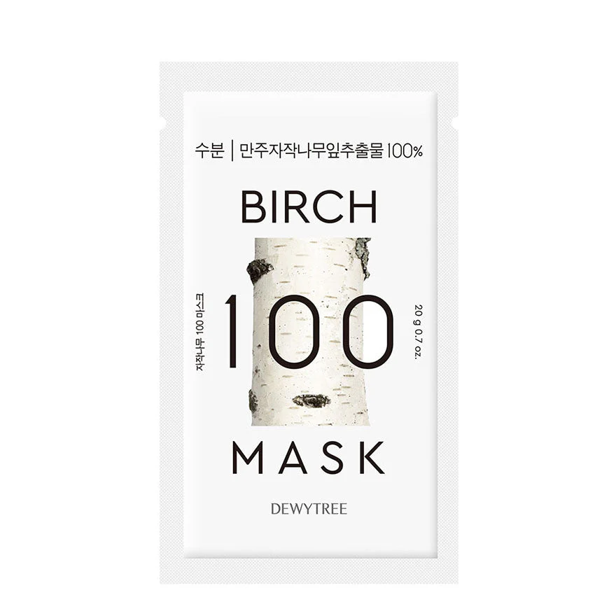 Dewytree 100 Birch Sheet Mask 1pc