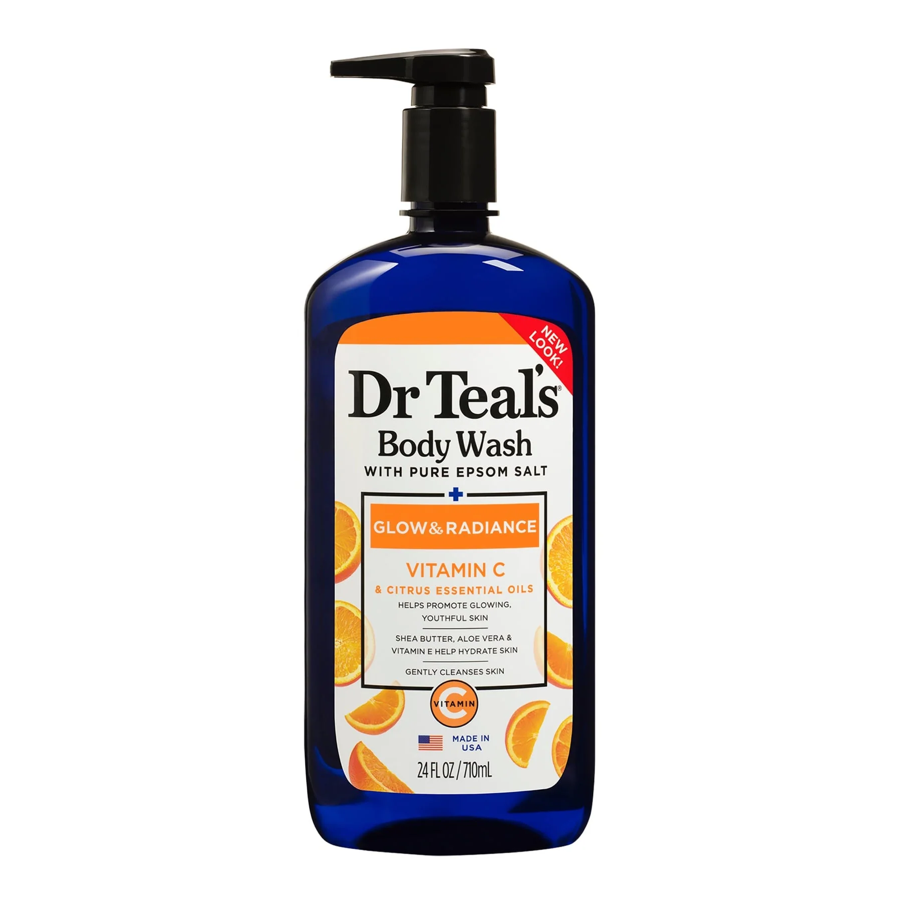 Dr Teal's Epsom Salt Body Wash Vitamin C & Citrus Oils 710 ml