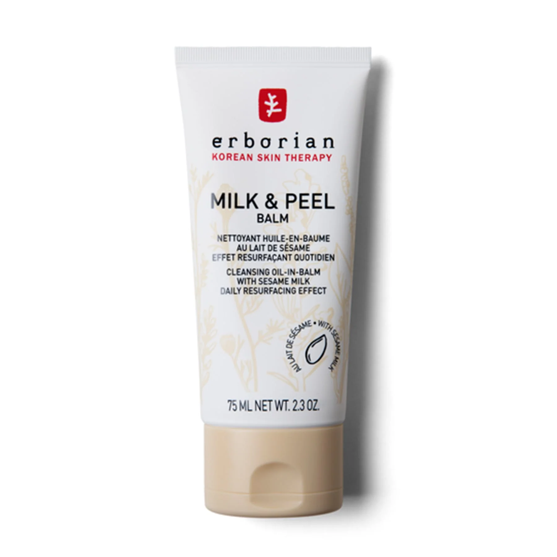Erborian Milk & Peel Cleansing Oil-in-Balm Oil Based Facial Cleanser 75ml