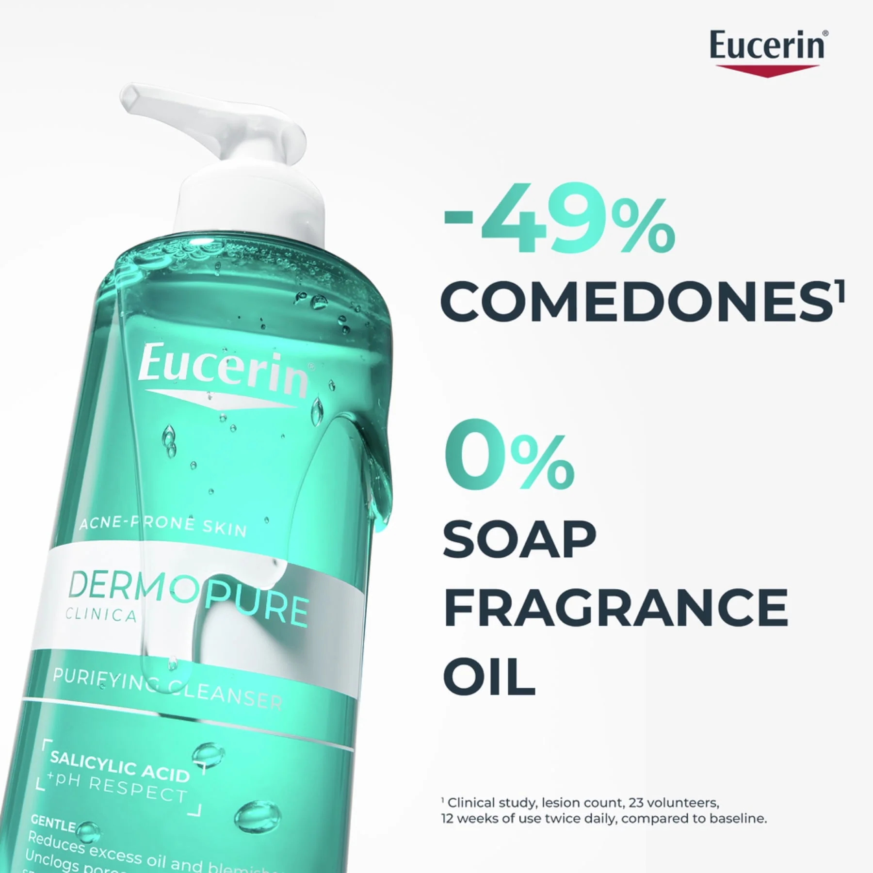 Eucerin Dermopure Clinical Mat Fluid Cream for Blemishes & Acne-prone Skin, 40ml - Image 2