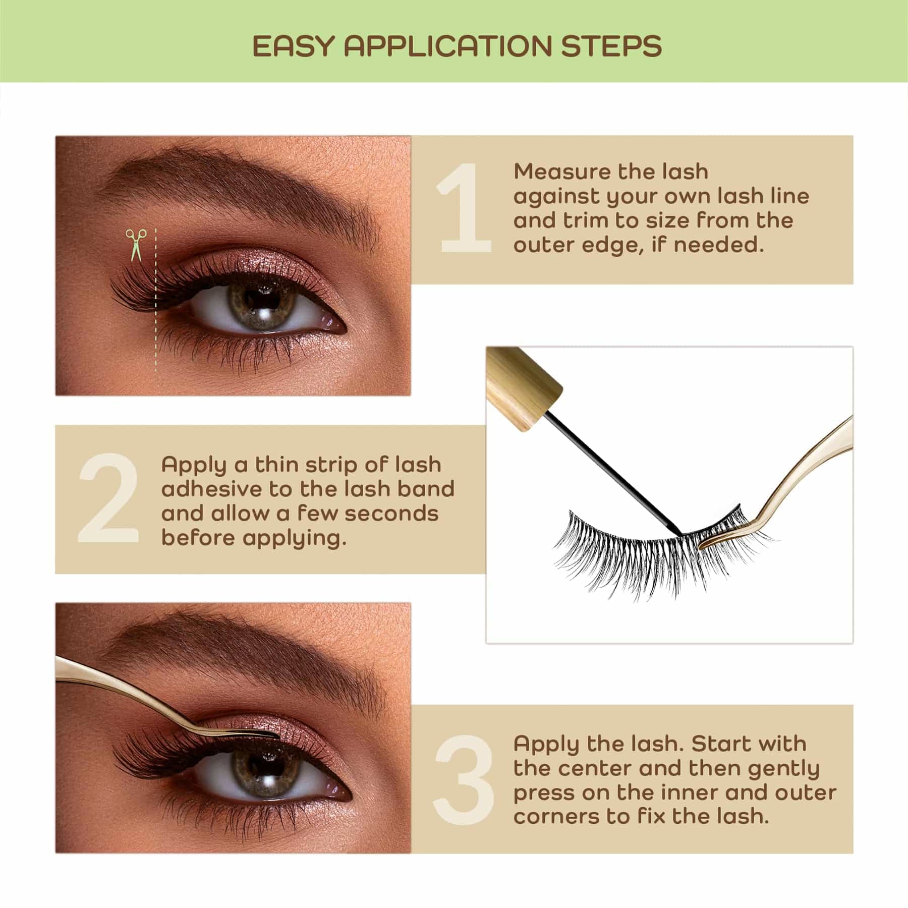 Eyecha Sky False Eyelashes Vegan 1 pair - Image 4