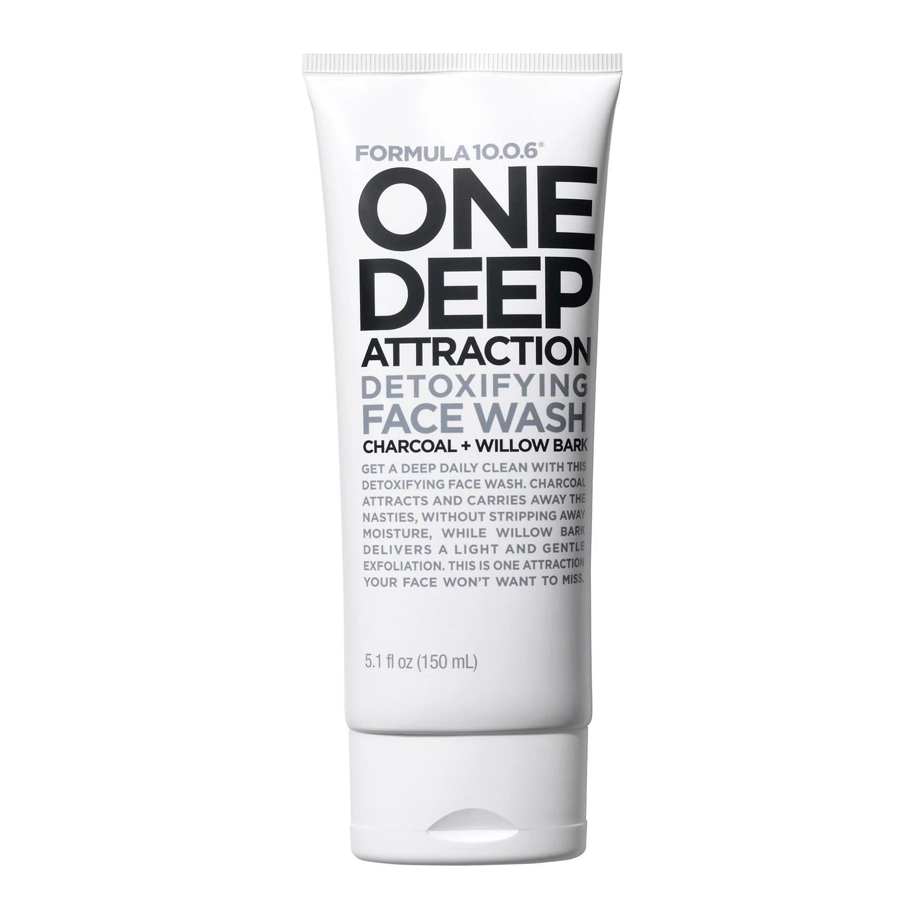 Formula 10.0.6 One Deep Attraction Detoxifying Face Wash Charcoal + Willow Bark 150ml