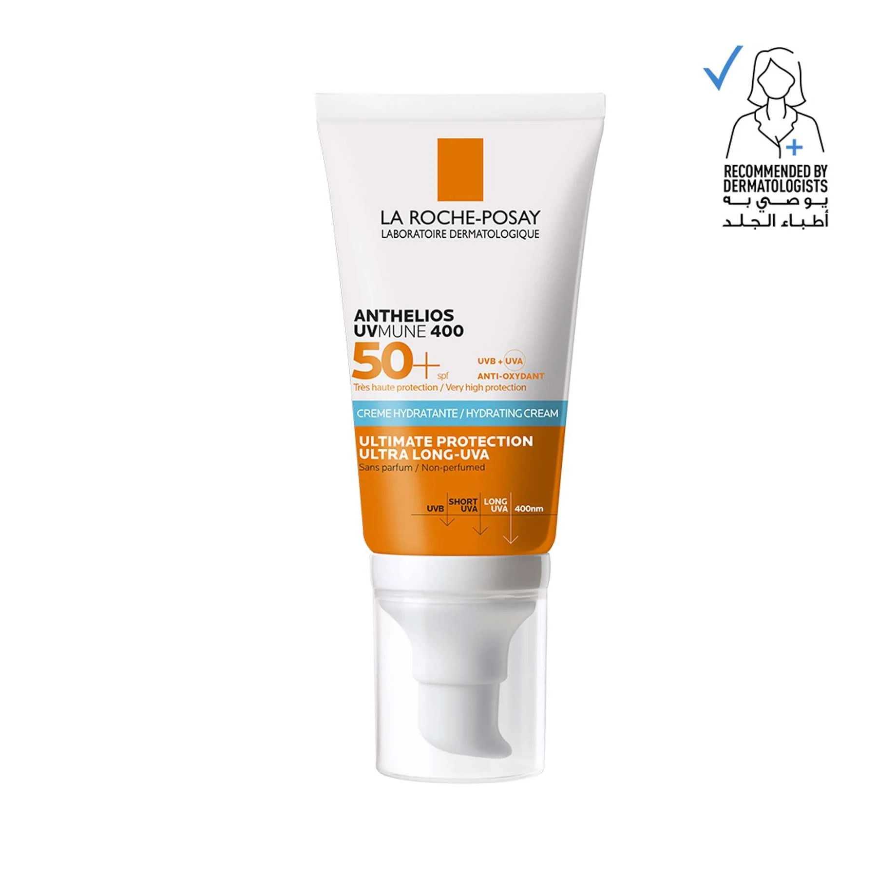 La Roche-posay Anthelios Uvmune 400 Moisturising Cream Spf50+ Fragrance Free 50ml