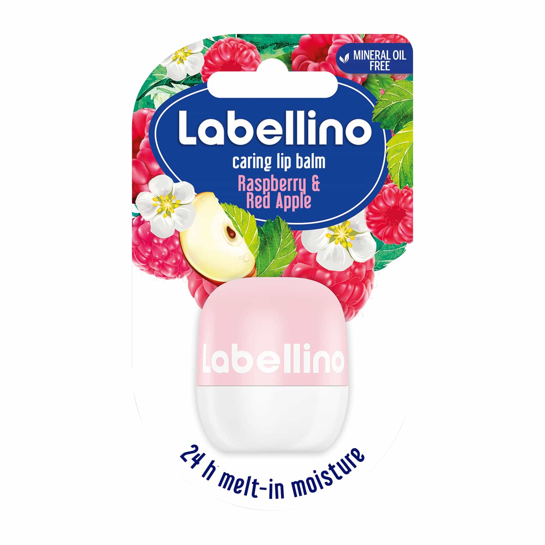 Labellino Lip Balm Caring Raspberry & Red Apple 7g