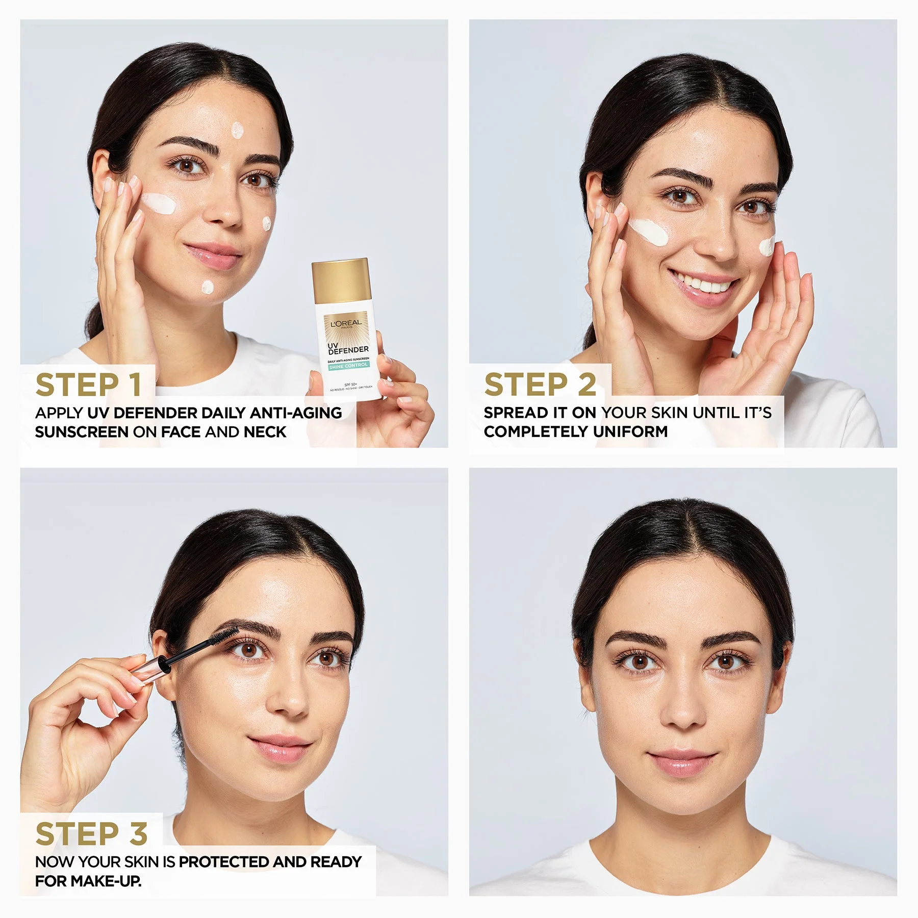 L'Oreal Paris UV Defender Shine Control Daily Anti-Ageing Sunscreen SPF 50+ 50ml - Image 9