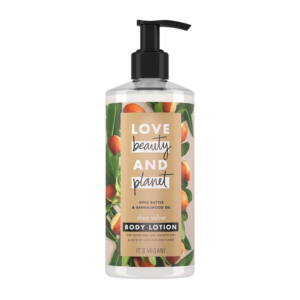 Love Beauty And Planet Shea Velvet Body Lotion Shea Butter & Sandalwood Oil 400ml