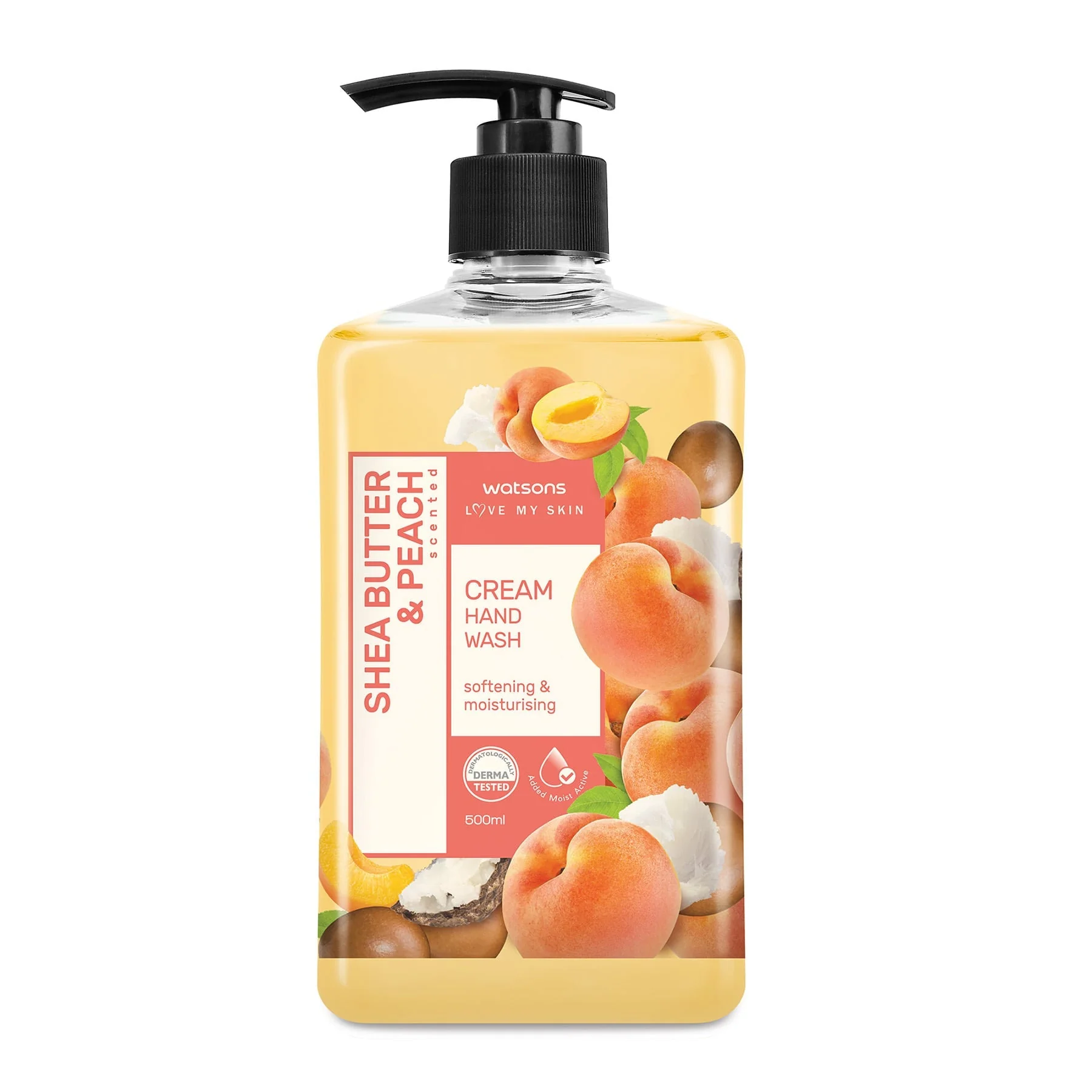 Love My Skin Cream Hand Wash Peach & Shea Butter 500ml