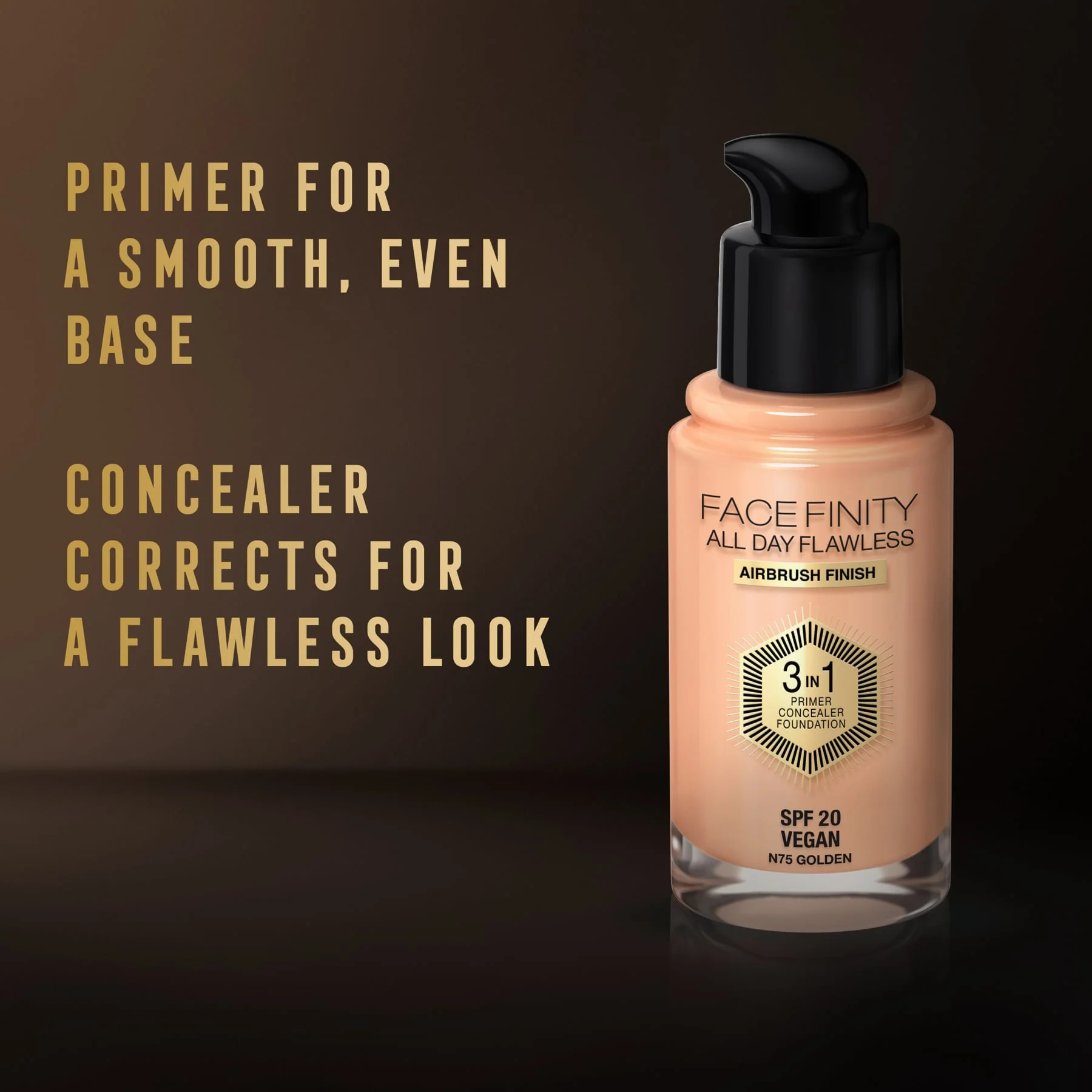 Max Factor Facefinity All Day Flawless 3 In 1 Foundation Matte Finish 30ml - Image 54