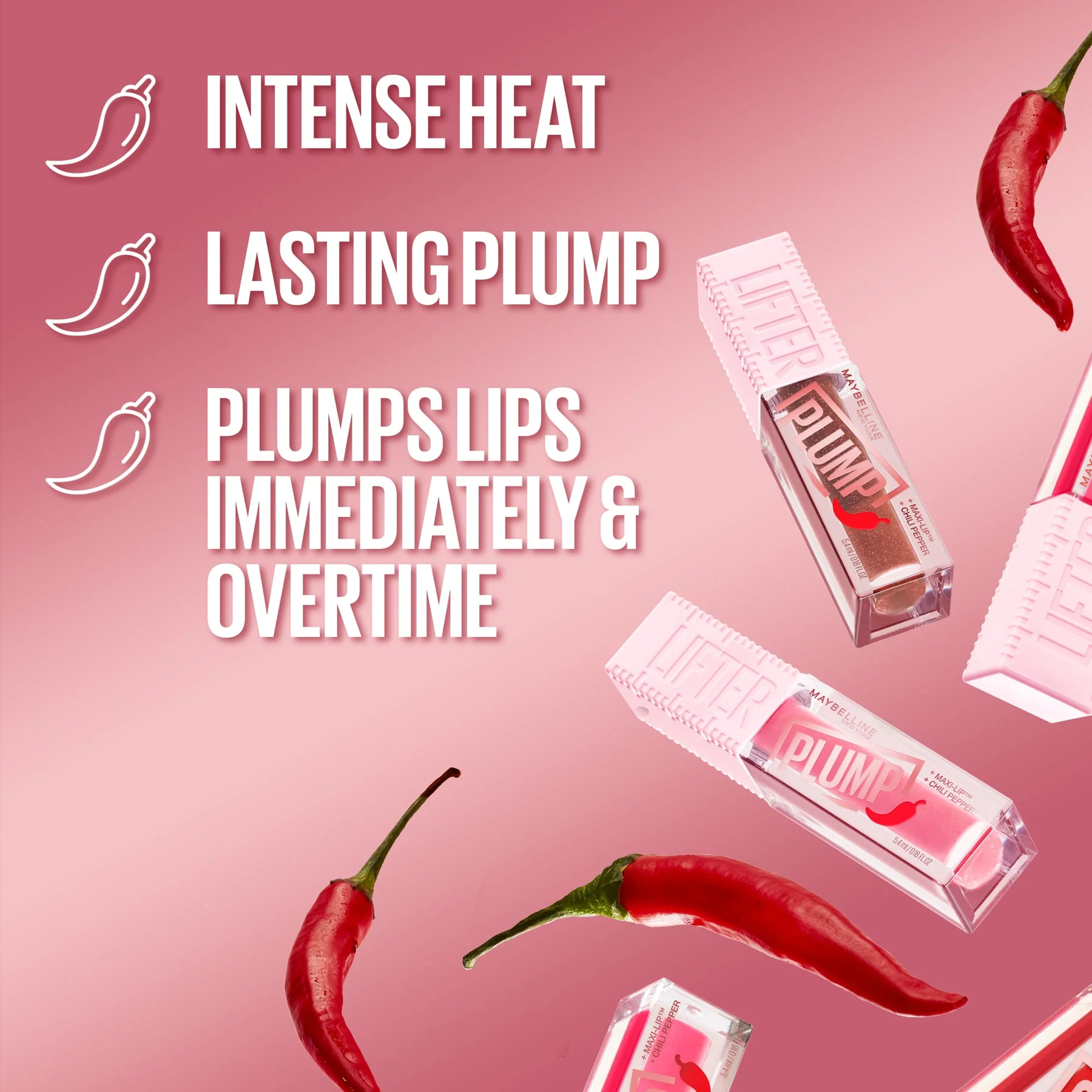 Maybelline Lifter Plump Lip Plumping Gloss with Chilli Pepper - Image 29