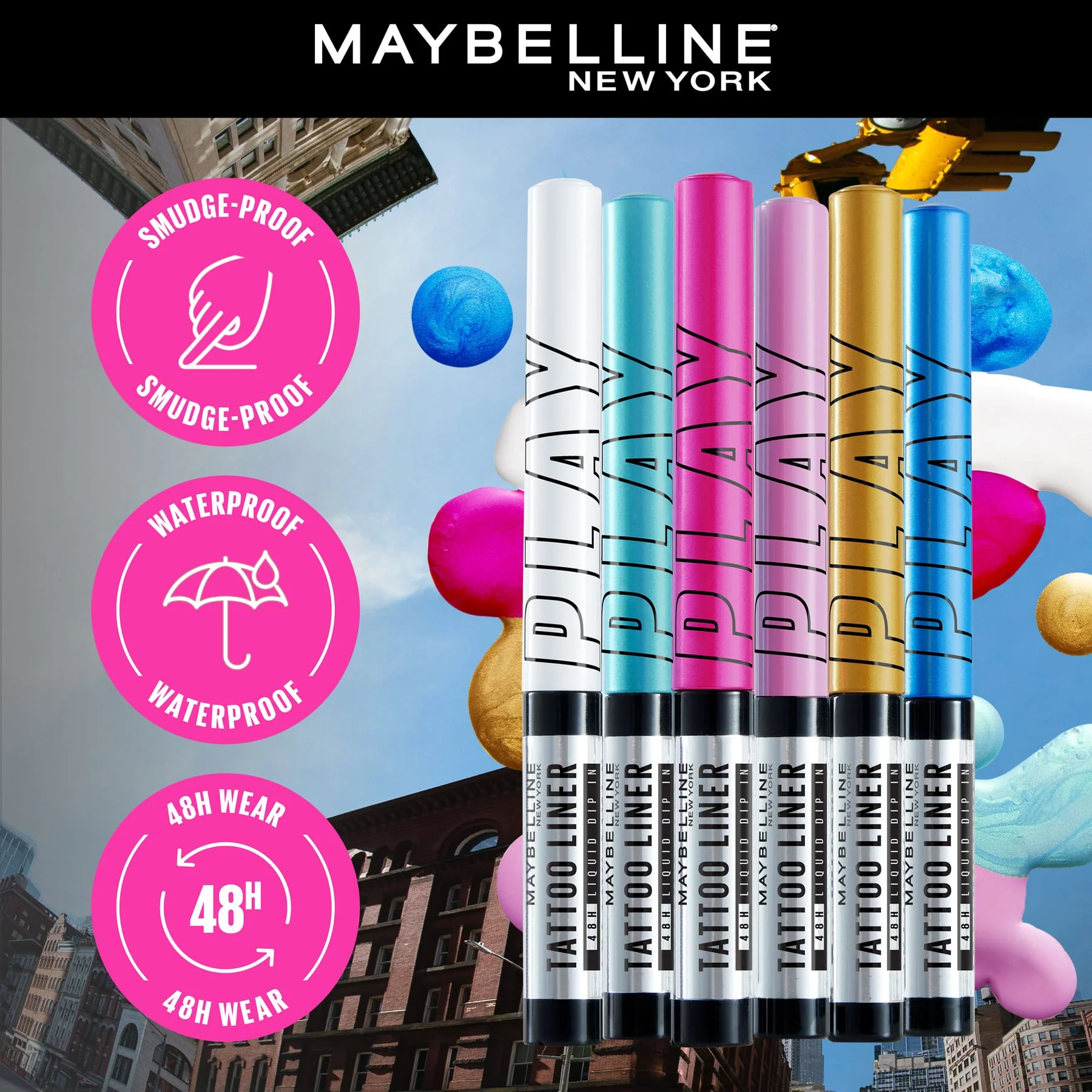 Maybelline Tattoo Liner Play Waterproof Liquid Eyeliner Shake - Image 3