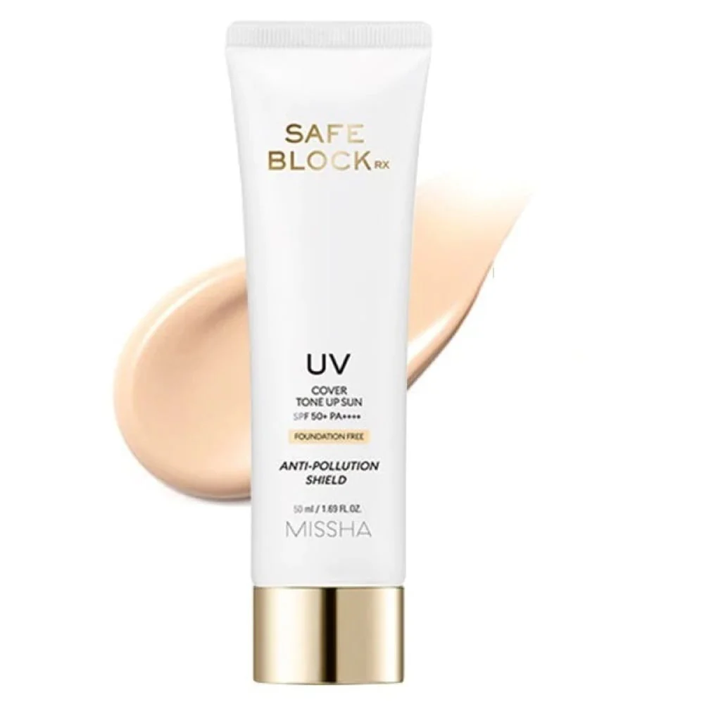 Missha Safe Block RX UV Cover Tone Up Sun Sunscreen SPF50+ PA++++ 50ml