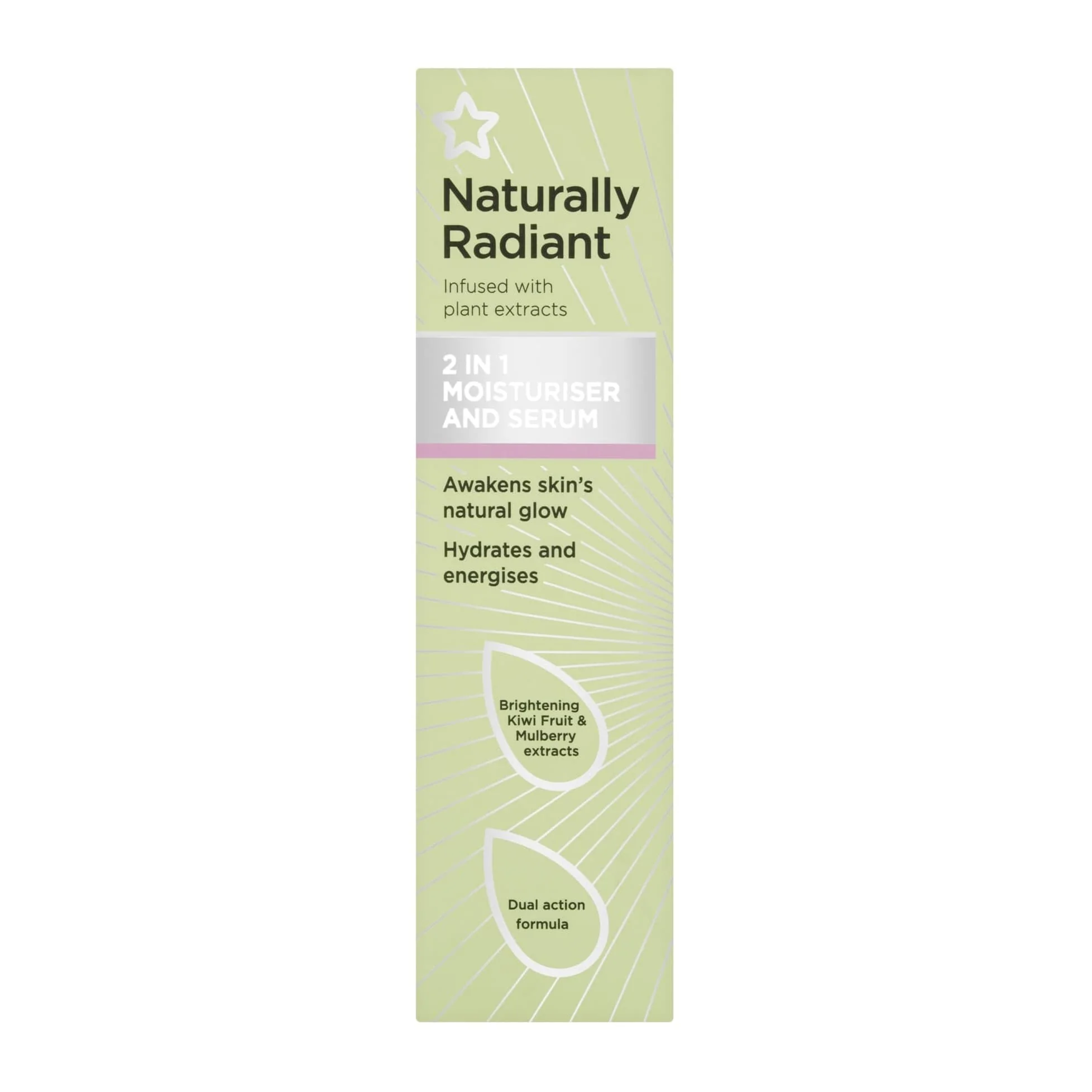 Naturally Radiant 2-in-1 Moisturiser & Face Serum 50ml