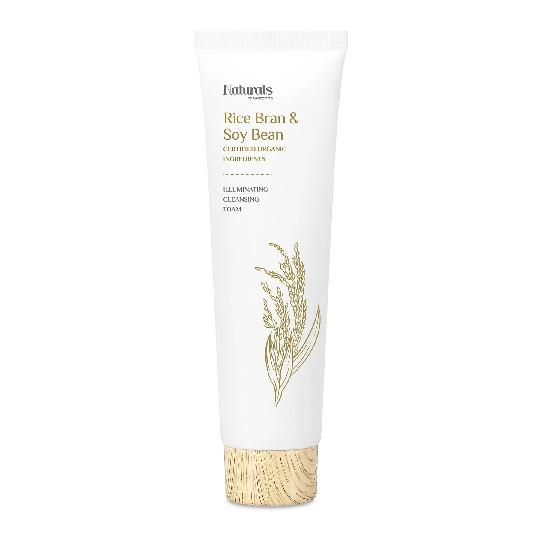 Naturals by Watsons Illuminating Foam Cleanser Rice Bran & Soy Bean 130ml