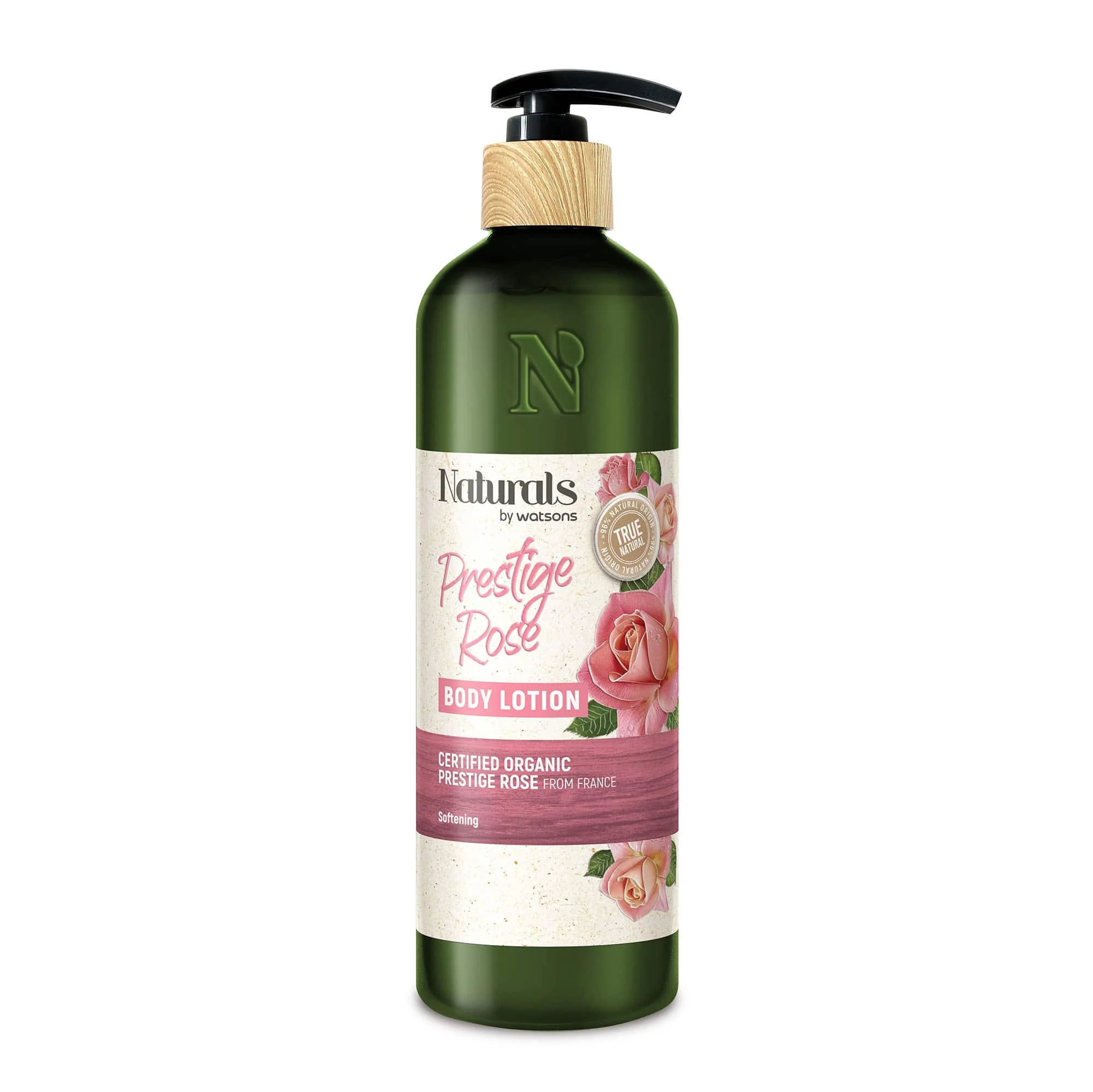 Naturals by Watsons Softening Body Lotion Moisturiser Prestige Rose 490ml
