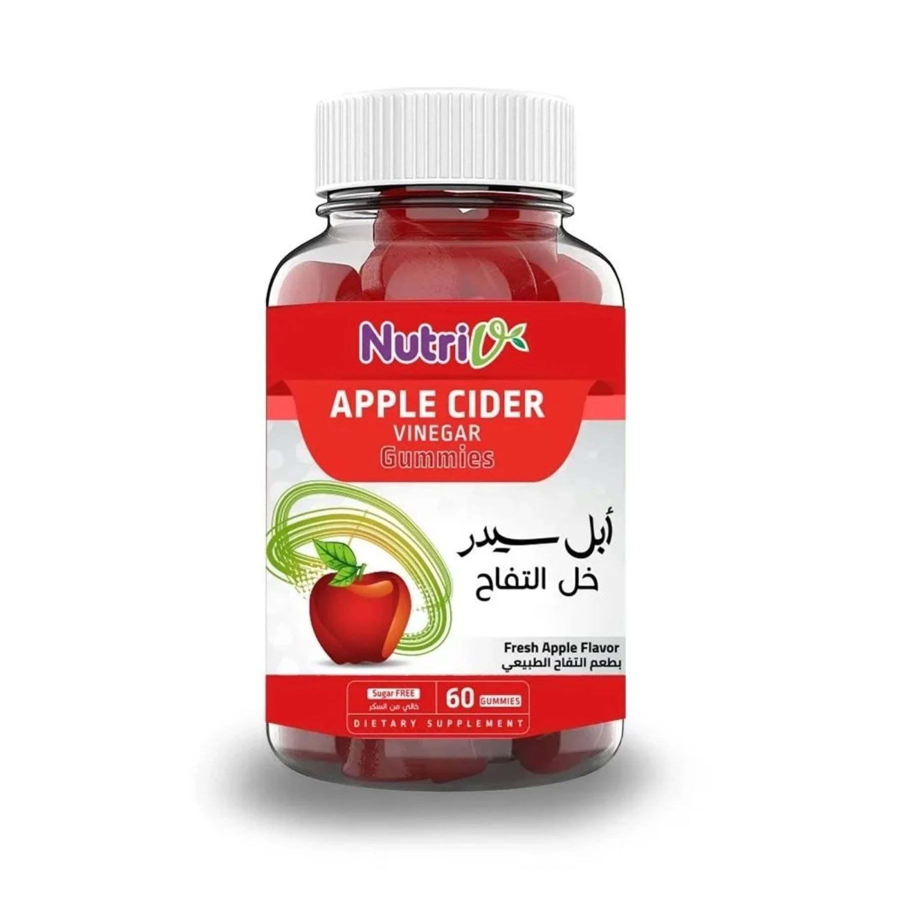 Nutrovy Natural Apple Cider Vinegar Flavor Weight Loss Supplement 60 Tablets