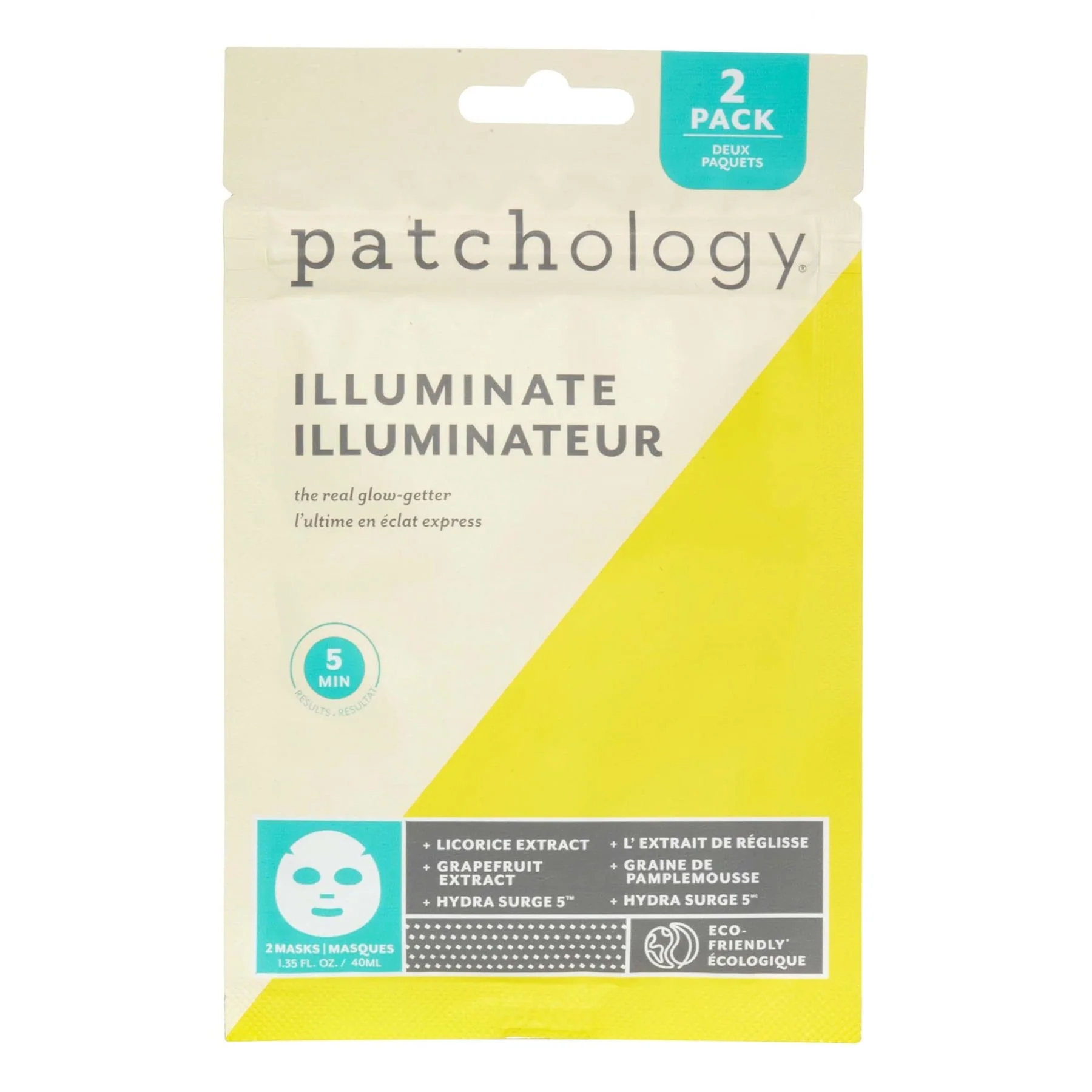 Patchology Illuminate Sheet Mask 2 sheets