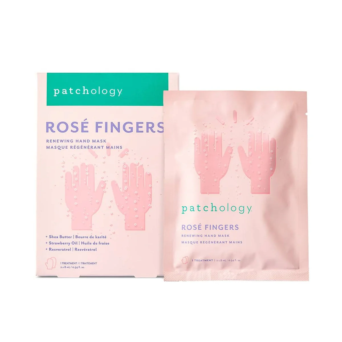 Patchology Serve Chilled Rose Fingers Renewing Hand Mask