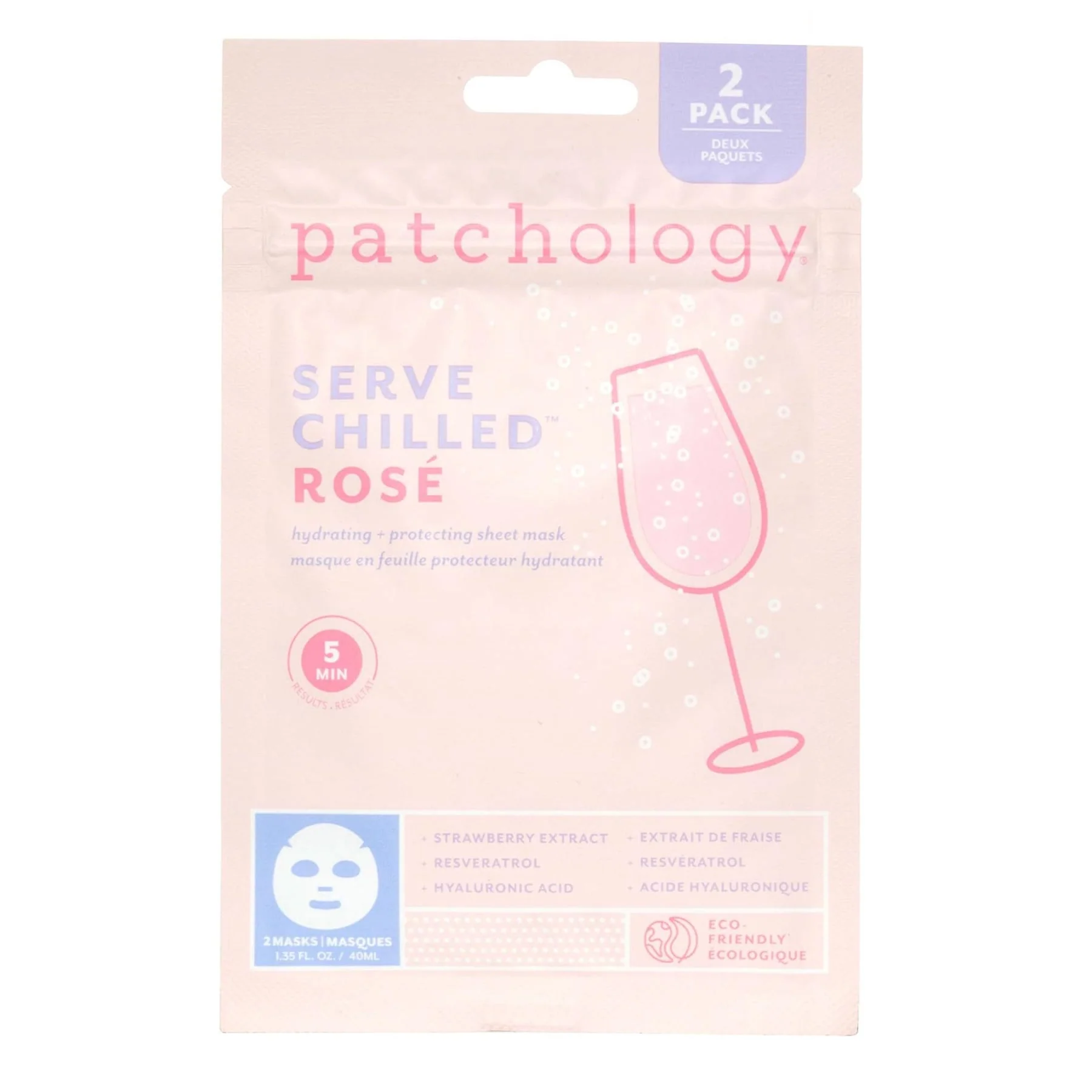 Patchology Serve Chilled Rose Hydrating Sheet Mask 2 sheets