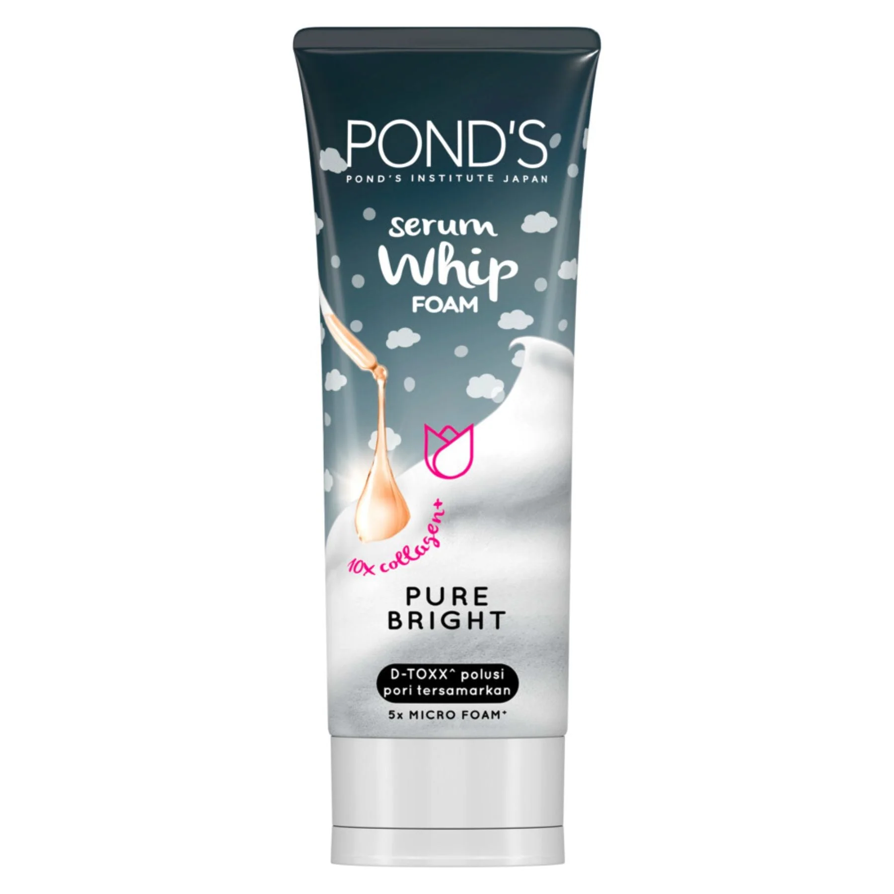 Pond's Pure Bright Serum Whip Facial Foam Cleanser 100g