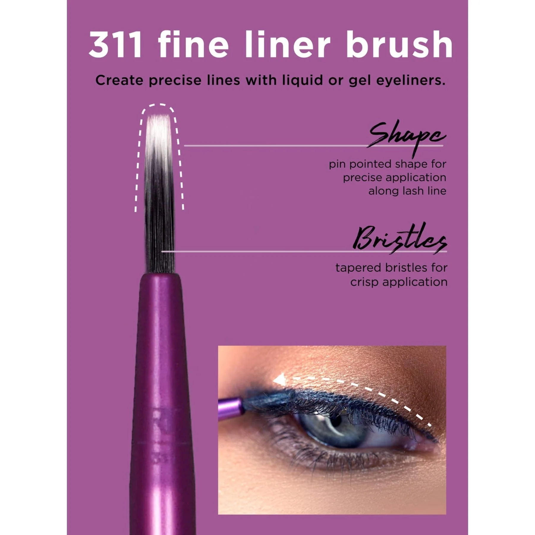 Real Techniques Everyday Eye Essentials Makeup Brush Kit 8pc - Image 6