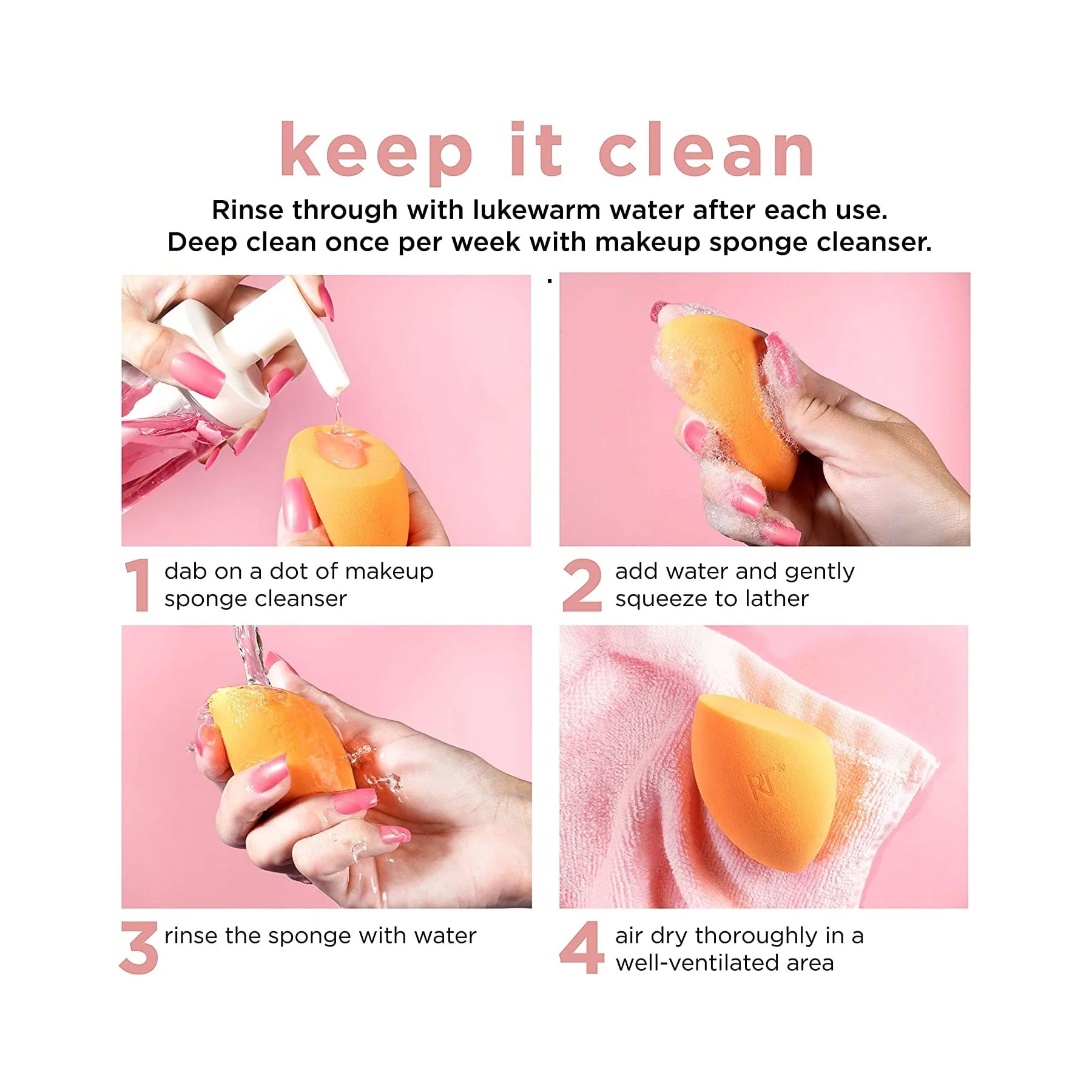 Real Techniques Miracle Complexion Sponge 4pc - Image 5