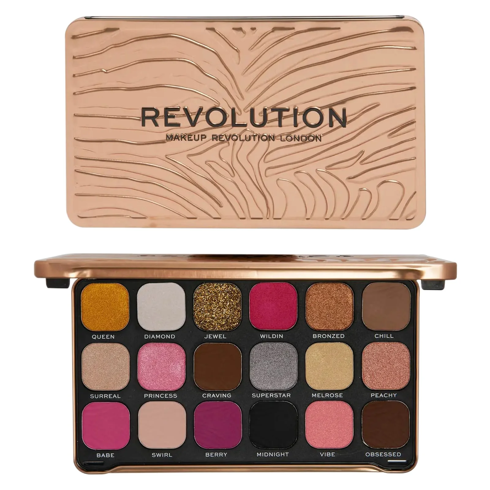 Revolution Forever Flawless Eyeshadow Palette Bare Pink 16.6g