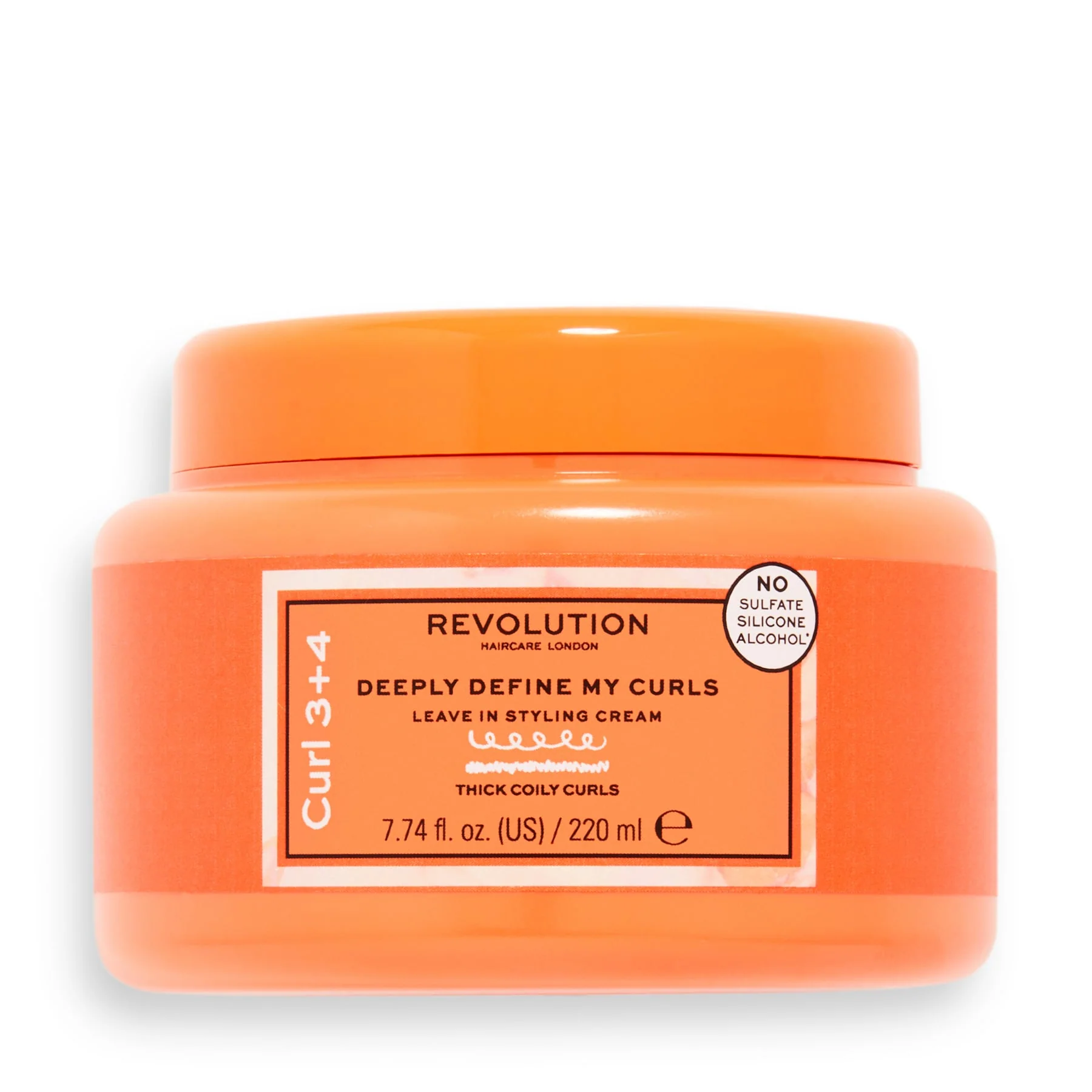 Revolution Haircare Deeply Define My Curls Leave in Styling Cream 220ml