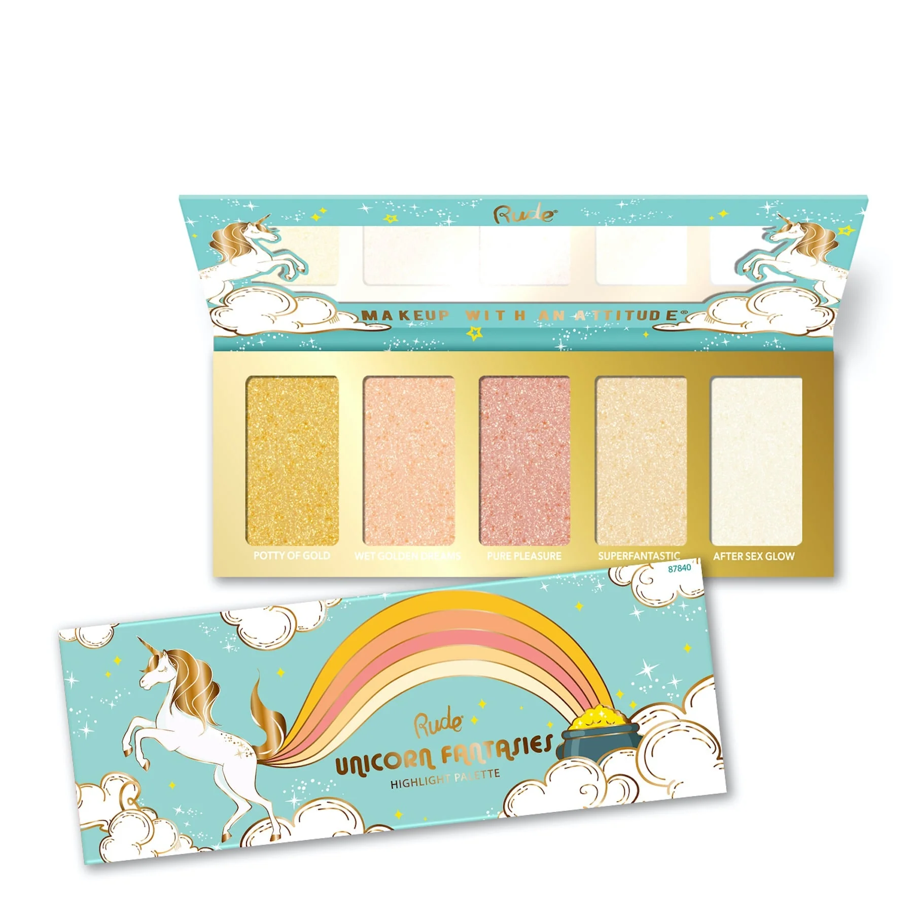 Rude Highlight Palette Unicorn Fantasies 21g