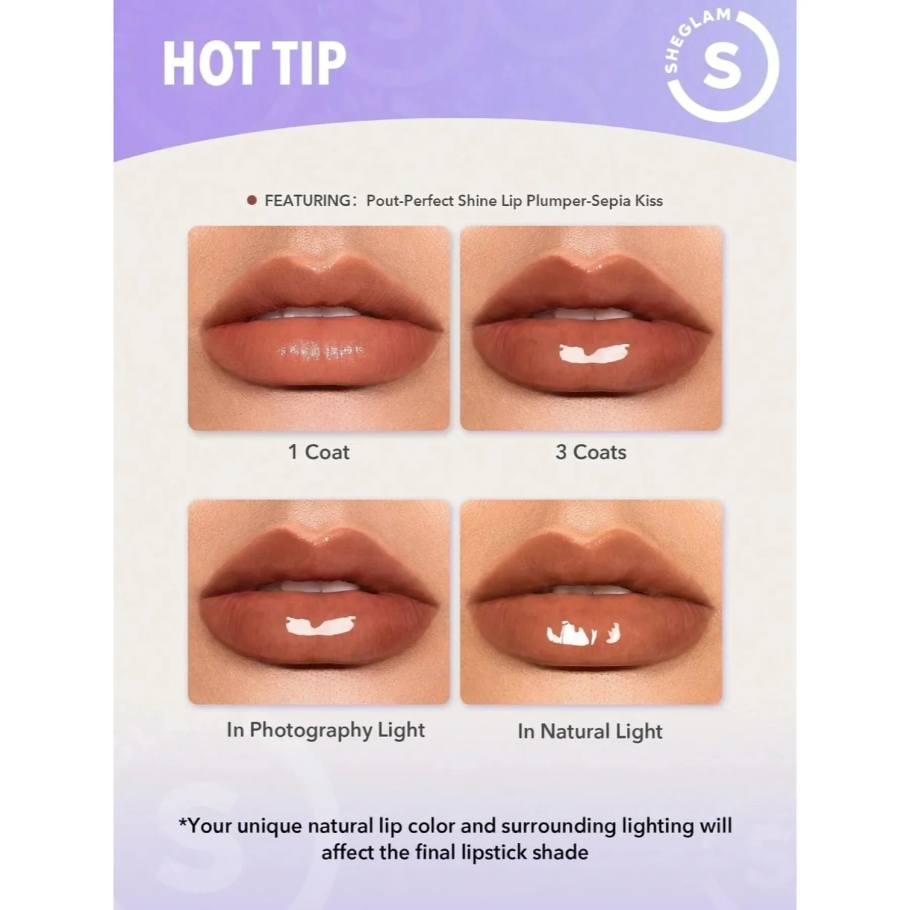 Sheglam Pout-Perfect Shine Lip Plumper - Image 70