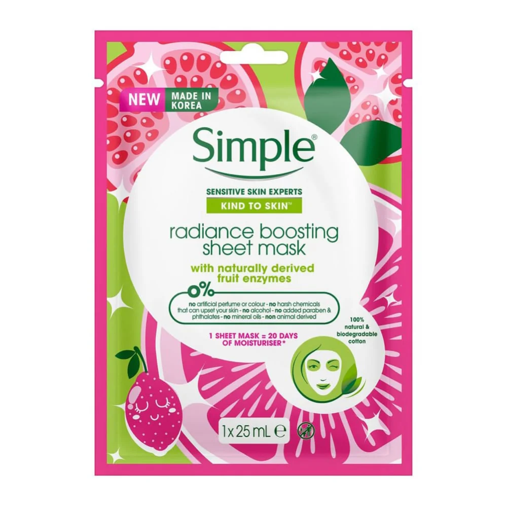 Simple Radiance Boosting Sheet Mask