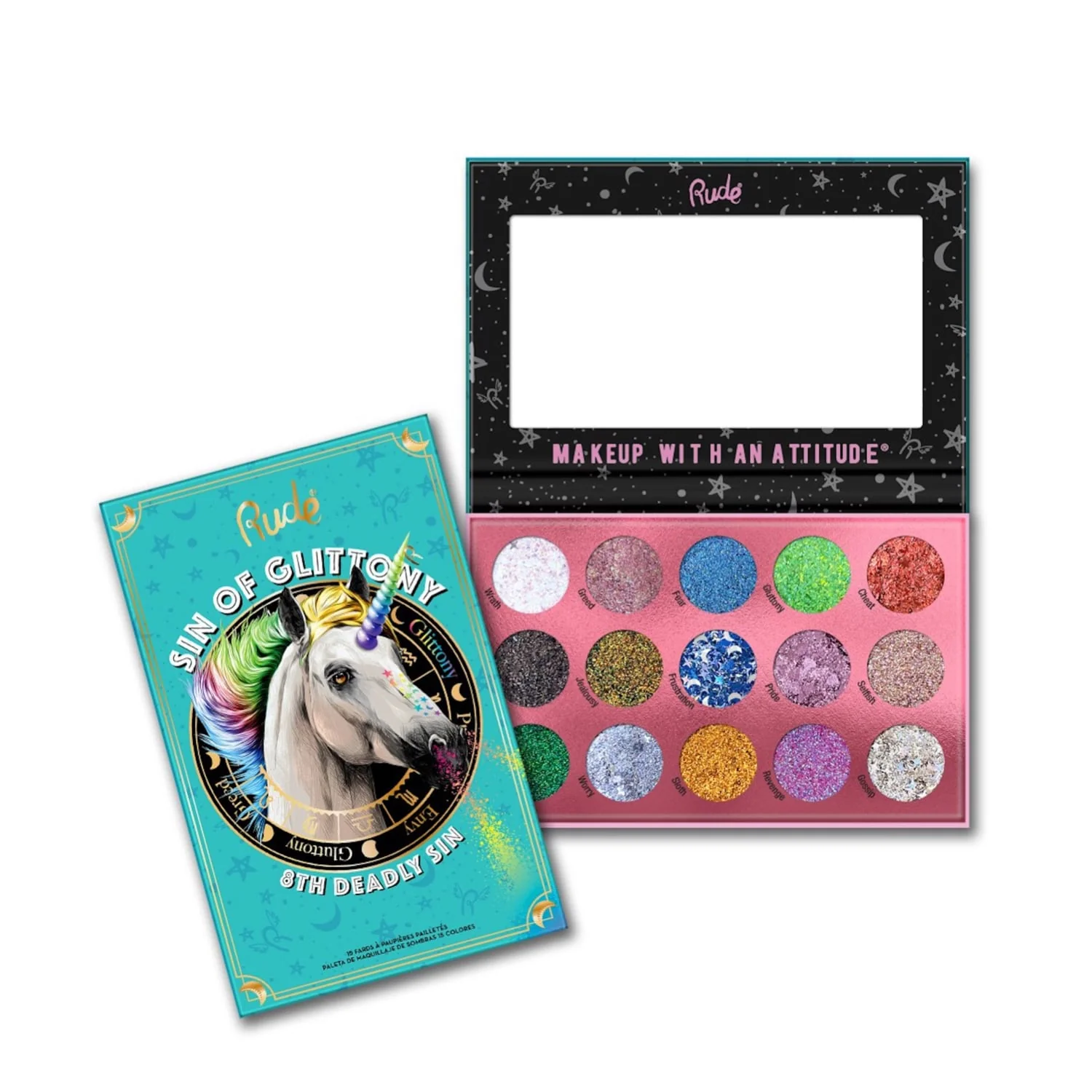 Sin of Glittony Glitter Palette 15 shades