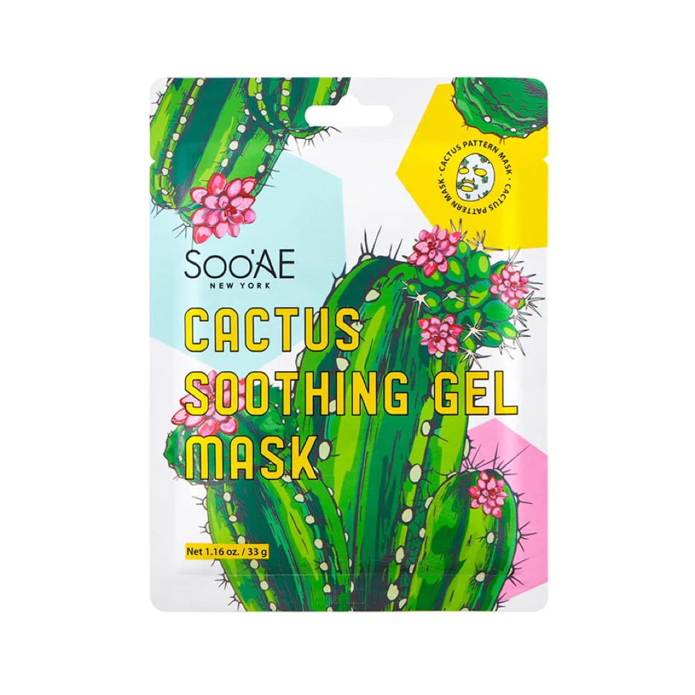 Soo'Ae Soothing Gel Sheet Mask Cactus 1pc