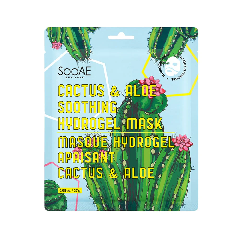 Soo'Ae Soothing Hydrogel Sheet Mask Cactus & Aloe 1pc