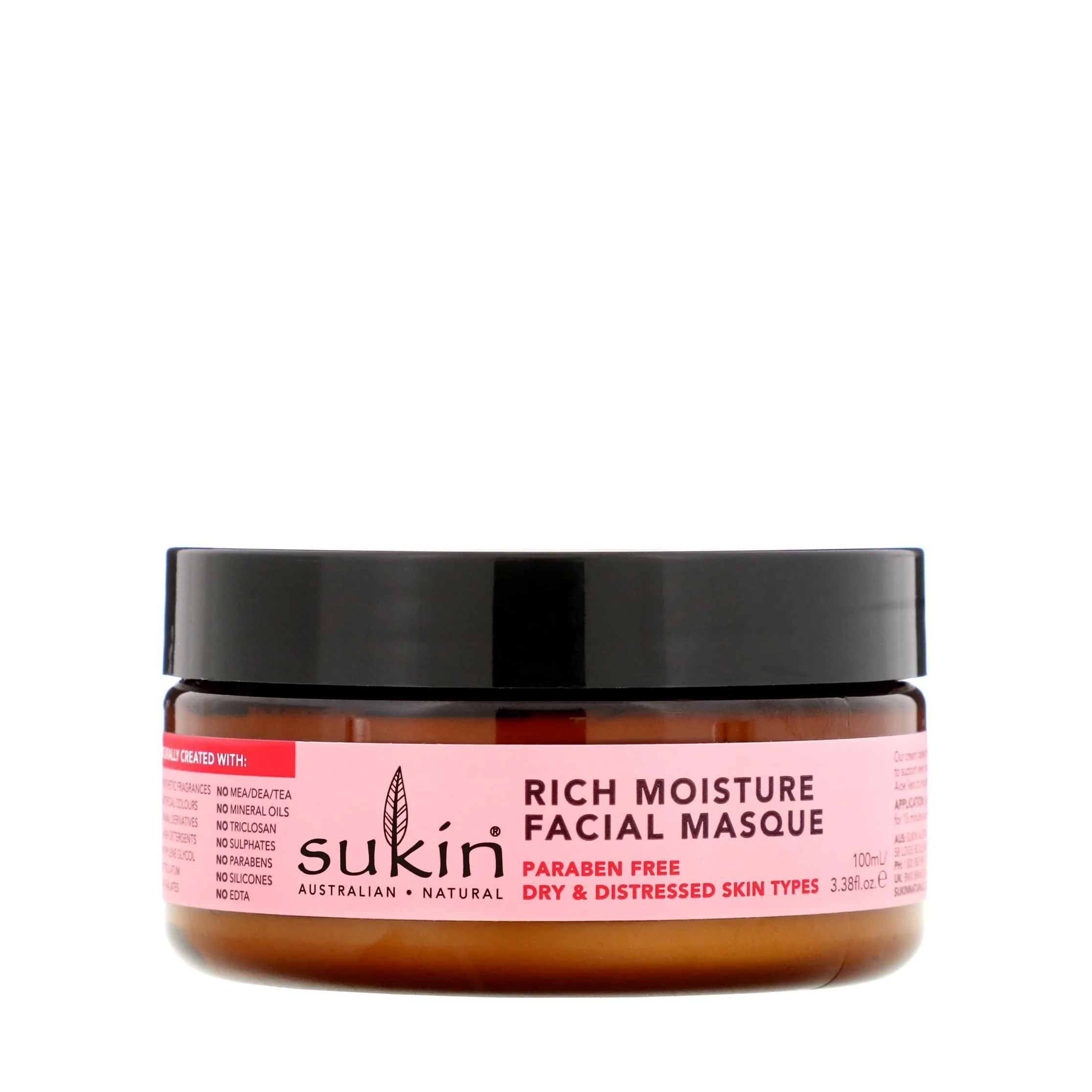 Sukin Rich Moisture Hydrating Face Mask Rosehip 100ml