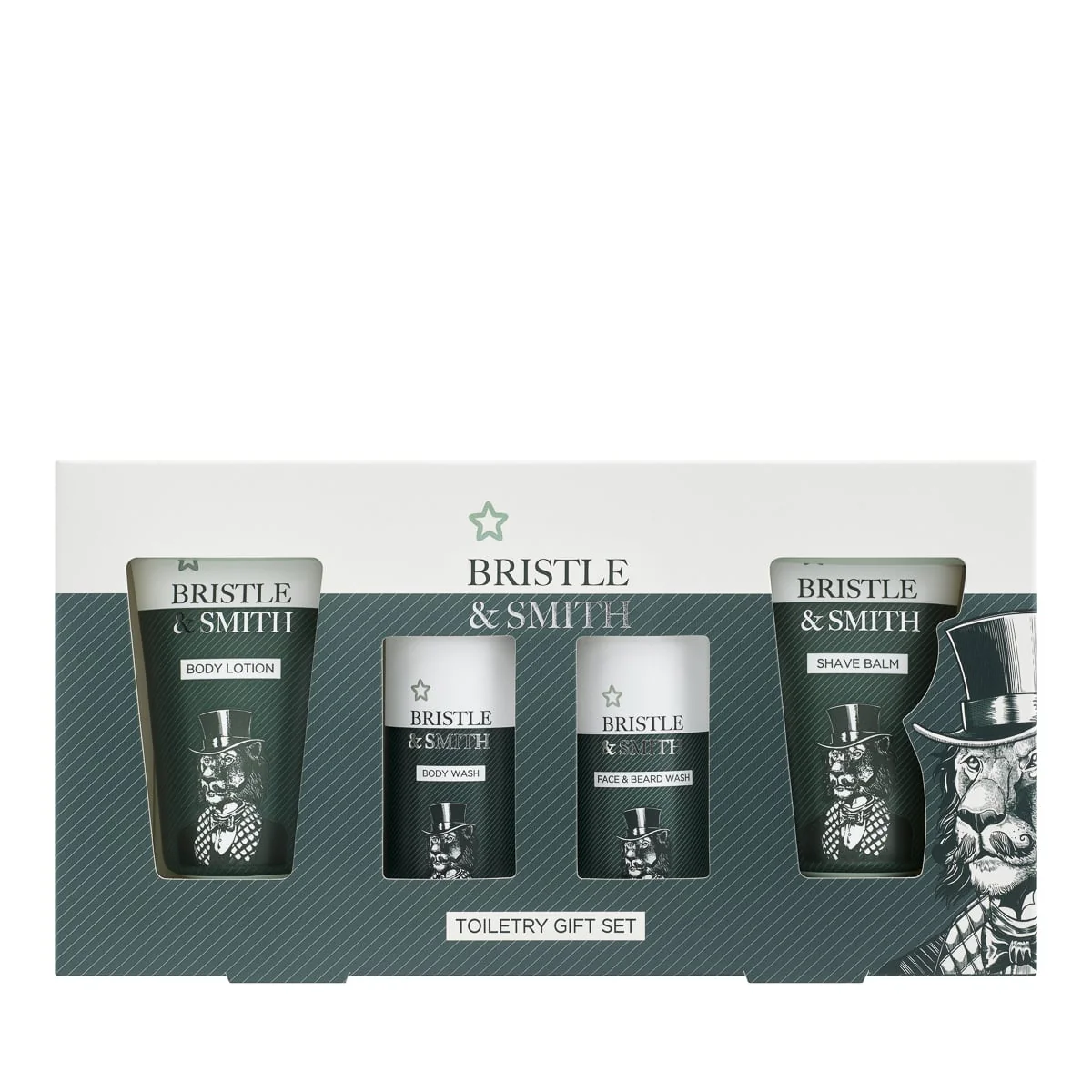 Superdrug Bristle & Smith Mini Travel Set 4 Pcs