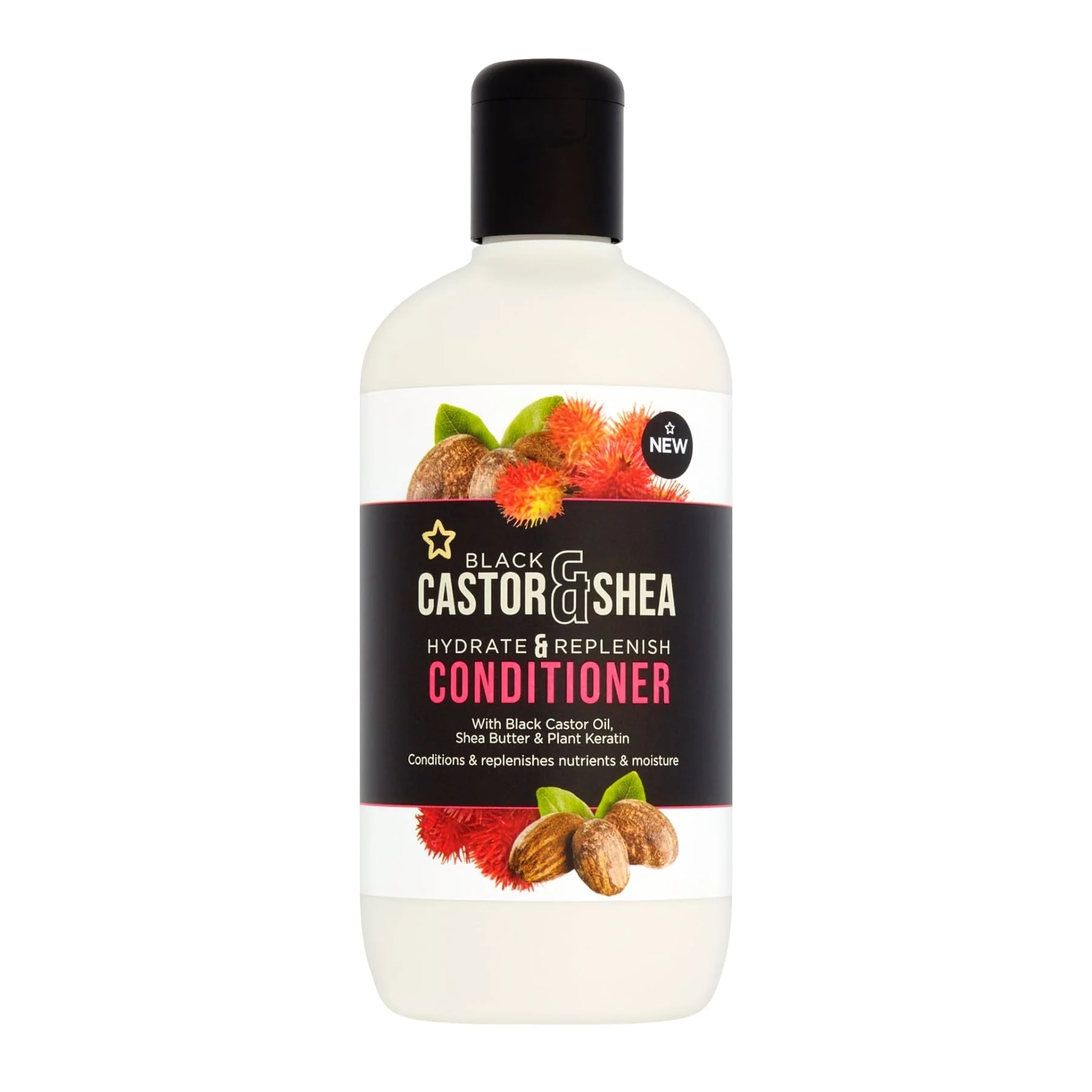 Superdrug Hydrate & Replenish Conditioner Black Castor & Shea 400ml