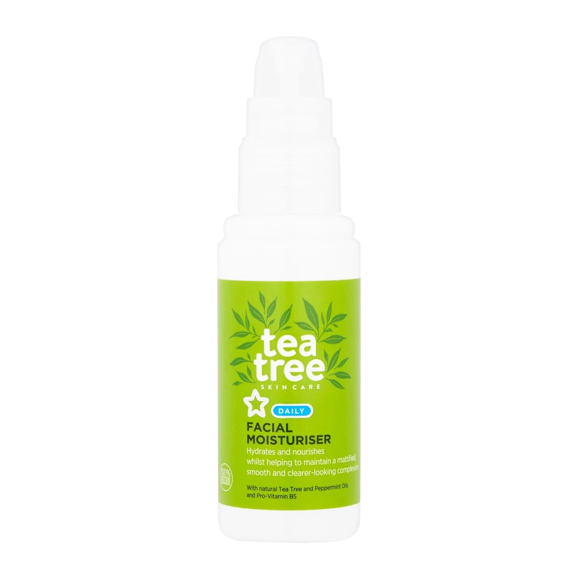 Superdrug Nourishing Daily Face Moisturiser Cream Tea Tree & Peppermint 50ml