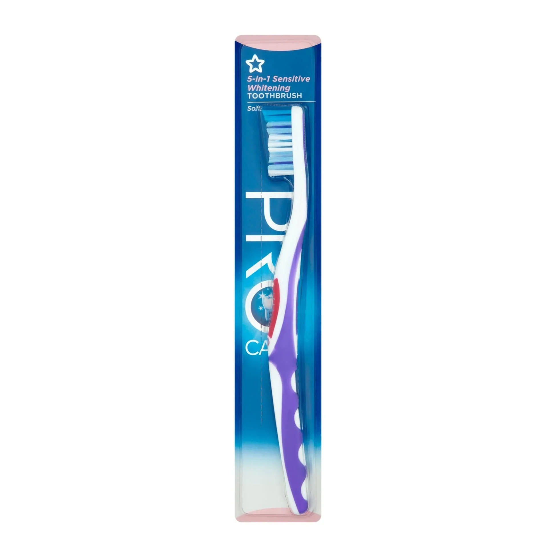 Superdrug Pro Care 5-in-1 Sensitive Whitening Toothbrush Soft 1pc